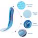 Alomejor Gel Sport Insoles - Orthopedic Massage & Shockproof Silicone Inserts for Men & Women | Comfortable & Deodorant | Sizes L (44-50) - Buy Online on GoSupps.com