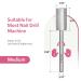AIRSEE Tungsten Carbide Acrylic Nail Drill Bit | Efile Electric File Machine Head Tip | Manicure Polishing Art | Remove Gel Polygel | 3/32 Medium-M Flat Top Cylinder Barrel - Buy Online on GoSupps.com