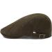VOBOOM Men Cotton Newsboy Beret Hat Duckbill Buckle Cabbie Cap - Army Green - Buy Online on GoSupps.com