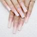 IMSOHOT Gradient Pink Extra Long Square Press on Nails - Nude False Acrylic Glue on Nails for Women and Girls | DIY C-001 - Buy Online on GoSupps.com