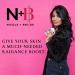 N+B Fearless Body Shimmer Lotion - Non-Sticky Moisturizing Highlighter | Vitamin C & Alma Extract | For All Skin Types Rough & Dry Skin | 8oz - Buy Online on GoSupps.com