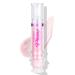 Korean Clear Lip Oil Gloss for Women Ultra-Hydrating Lip Glow Oil with Chili Extract Nourishing Lip Oil Tinted Lip Plumping Booster Fuller Lips Instantly - 02 Baby Pink