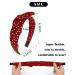 Wecoe 4 Pack Cute Bow Headbands for Women and Girls - Red, White, Black, Leopard, Polka Dot - Valentine's Day Hair Accessories Gift - Buy Online on GoSupps.com