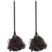 2Pack Feather Duster Ostrich Duster with Long Handle Brush Electrostatic Dust Household Cleaning Accessories Cleaning Long Handle Cleaning Brushes for Household Use - Buy Online on GoSupps.com