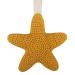 Fuzyxih hanging decorations for pacifiers cute with a carrying band 13 cm/5 inches pacifier holders star shape cotton durable pacifier holder for babies 666