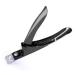 MelodySusie Nail Clippers Manicure Tip Cutter Cutter for Artificial Nails Gel Nails Fingernails False Nails Black