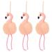 Pink Flamingo Loofah Bath Sponge Body Scrubber (3.5 x 11.5 In 3 Pack)