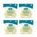 4 Pack Shower Puffs With Soap Pieces - Jasmine - Premium Quality Loofah Exfoliating