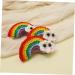Beavorty 2 Pairs Rainbow Barrettes girl hair clip girl hair side clip girl rainbow hair clips hair bang clip flower hairpin Felt Crafts Accessories Hair Pin child alloy South Korea modeling - Buy Online on GoSupps.com