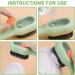 Flintronic Shoe Brushes with Soap Dispenser Automatic Liquid Adding Household Cleaning Tool Washing Brush for Clothes Shoes Easy Scrubbing Of Large Areas(Green Contain 1 Hook) 1 Pcs - Buy Online on GoSupps.com