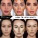 Afflano Highlighter Contour Makeup Palette | 6 Shades Face Cheek Contour & Blush | Matte Shimmer, Nude Pink, Rose Gold | Natural Illuminating Cream Eye Highlighter - Buy Online on GoSupps.com