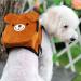 UEETEK Dog Backpack Saddlebag Adjustable Pet Harness Bag for Outdoor Travel Hiking Camping Training (Brown) 17 x 16 x 7cm - Buy Online on GoSupps.com