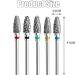 5pcs Tungsten Nail Drill Bits Set for Acrylic Nails - Professional Cuticle Polishing Bits for Manicure Pedicure - Electric Nail Files for Salon & Home Use - Buy Online on GoSupps.com