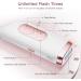 IPL Hair Removal Device with Ice Function | Unlimited Flash & 3 Modes | Effective Laser for Body Face Armpits & Bikini - A-Rosa White - Buy Online on GoSupps.com