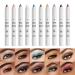 Shangdi 3-in-1 Highlighter Eyeshadow Pencil Eyeliner Stick (#01) - Creamy Brow Shaper & Inner Corner Highlighter with Sharpener - Glitter Eye Makeup for Brightening and Defining - Buy Online on GoSupps.com