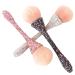Shiny Rhinestone Makeup Brush | Perfect Blending & Buffing Cosmetic Tool for Women - Silver & White - Buy Online on GoSupps.com