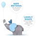 YeahiBaby Beautiful Resin Elephant Balloon and Heart Cake Topper or Small Dessert Decoration for Wedding Party Tables (Sky Blue) - Buy Online on GoSupps.com