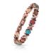 EnerCoppeX Copper Magnetic Bracelet for Women - Turquoise Jewelry with 3500 Gauss Magnet (COB-0176)