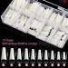 500Pcs IKOCO Natural Coffin Nail Tips Set with Accessories - Ballerina False Nails Kit for Salons and DIY Nail Art - Half Cover White Acrylic Nails - Buy Online on GoSupps.com