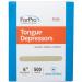 ForPro Senior Tongue Depressors Large Wax Applicator Sticks 6 Senior Sized Non-Sterile 500-Count - Buy Online on GoSupps.com