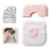 2 in 1 Trimpocket Hair Trimmer/Comb with Blades Dead Ends Hair Trimmerhair Trimmer Women Split Ends Split End Hair Trimmer Manual Bangs Trimmer Comb (Pink)
