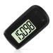 Flintronic pedometer to walk 3D stepping meter large-scale shot counter exact pedometer simple pedometer for walking sports for seniors children men #1 A-black with clip linyard