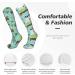 Bernhardiner Dog Pattern Cactus Compression Socks for Men & Women - 15-20 mmHg Circulation Support for Running & Cycling - Buy Online on GoSupps.com