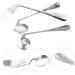 Shop NOLITOY Left Hand Cutlery Set - Adaptive Stainless Steel Utensils for Disabled & Elderly - Curved Spoon & Fork - Buy Online on GoSupps.com