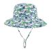 LACOFIA Toddler Baby Sun Hat Unisex Kids Summer Bucket Hat Wide Brim for Outdoor Swim Beach Pool Adjustable 3-7 Years B-Dinosaur