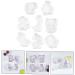 Zerodeko 16 Pcs Cake Spring Form White Outfit Cupcake Cookie Press White Cookie Mold Christmas Baking Tools 7.4X6.7X4CMx2pcs Whitex2pcs - Buy Online on GoSupps.com