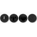 DELUXXOO High Quality 4-Part Bathroom Holder Set | Black Self-Adhesive Bathroom Organizer | No Drilling Hooks Toothbrush & Razor Holder | Magnet 4 Set - Buy Online on GoSupps.com