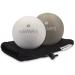 Navari's massage ball 2 Set Fascia Massage - Self -massage rubber fascia ball lacrosse ball trigger point - foot roller trigger points light gray - dark gray