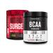 Jacked Factory Nitrosurge Shred Thermogenic Pre-Workout in Blueberry Lemonade & BCAA in Fruit Punch for Body Recomposition Muscle Building and Recovery