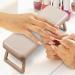 Nail Hand Rest - Comfortable Stable Arm Rest for Nails - Foldable Hand Stand for Nails Nail Armrest Hand Holder for Acrylic Nails Brown - Buy Online on GoSupps.com