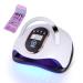 Fahani Led UV Nail Lamp for Gel 168W Professional Gel Nail Polish Dryer with 36 UV Lights Infrared Sensing 4 Timers with 12 Pcs Facial Manicure and Pedicure Set Portable Nail Lamp Curing Nail Art