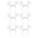 Lezevn Snowflake Headband Christmas Feather Glitter Snowflake Hair Hoop for Girls Party Banquet Hair Accessory (6)
