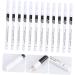 DRESSOOS 48 Pcs Eyeliner Pencil White Eyeshadow Pen Eye Makeup Eyeliner Brush Liquid Wooden Pole - Buy Online on GoSupps.com
