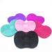 Ogquaton Silicone Makeup Brush Cleaning Mat - Portable Cosmetic Brush Cleaner for Women - Creative & Useful Black Cleaning Pad - Buy Online on GoSupps.com