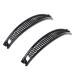niumanery 2 Pcs/Set Simple Fashion Banana Hair Clip Black White Hairgrips Ponytail Holder Black