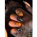 Halloween Gel Nail Wrap Sticker Set - Pumpkin Spider Web Skull Design, Red Polish Strips for Women, Halloween Nail Art Decor - UV/LED Lamp Required - Buy Online on GoSupps.com