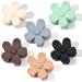 6 PCS flower clips , 3 Inch Large Matte flower claw clip for Women Thin Thick Curly Hair, Non Slip Strong Hold For Women Thin Hair, Strong Hold jaw clip