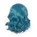 Wig Women Long Hair Green Synthetic Cosplay Long Women Wavy Curly Brazilian Hair 70s 80s 60s 50s