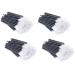 Mascara Wands Bulk Disposable Eyelash Eye Brow Brushes Applicator Spoolie Applicator Lash Extensions Makeup Black Silver Pink Red Tool Set (SILVER 200) SILVER 200
