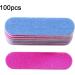 Dajidafu 100 Pieces Sandpaper Nail File Lightweight Wear-resistant Double Sided Crystal Polishing File Cosmetic Pedicure Manicure - Buy Online on GoSupps.com