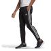 adidas Men's Essentials Fleece Tapered Cuff 3-Stripes Pants Medium Black/White