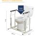 Drive Medical RTL12079 White Handicap Grab Bar for Toilets - Supportive Bathroom Safety Accessory - Buy Online on GoSupps.com