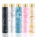 Lil Ray 5 PCS Perfume Atomizer Bottles Set, Refillable Mini Travel Size Empty Perfume Sprayer, Marble Pattern Portable Spray Bottle for Women&Men ( 10ML, 5 Colors )