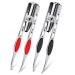 2 pieces tweezers with LED light hair removal illuminated tweezers make -up tweezette with light for women precision eyebrows hair removal tweezers stainless steel tweezers