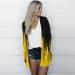 Long Shirt Outerwear Top Thin Warm Knitted Coat Women's Blouse V-Neck Shirt Tunic Long Women's Tunic Women's Shirt Casual Checked Shirt Women's Winter Chunky Knit Jacket E-yellow XL - Buy Online on GoSupps.com
