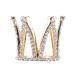 Nail Art Pen Holder Nail Art Pen Holder for Nail Brush Exquisite Gold Plated Pearl Crown Typed Pen Displayer Stand (Type1)